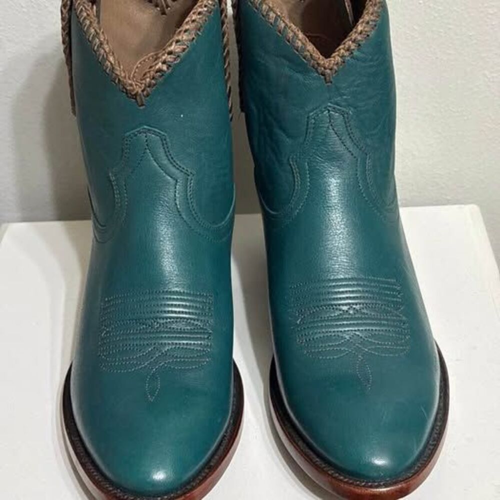Ariat Women's Fatbaby Heritage Western Boots - Teal - Size 8.5B - Excellent
